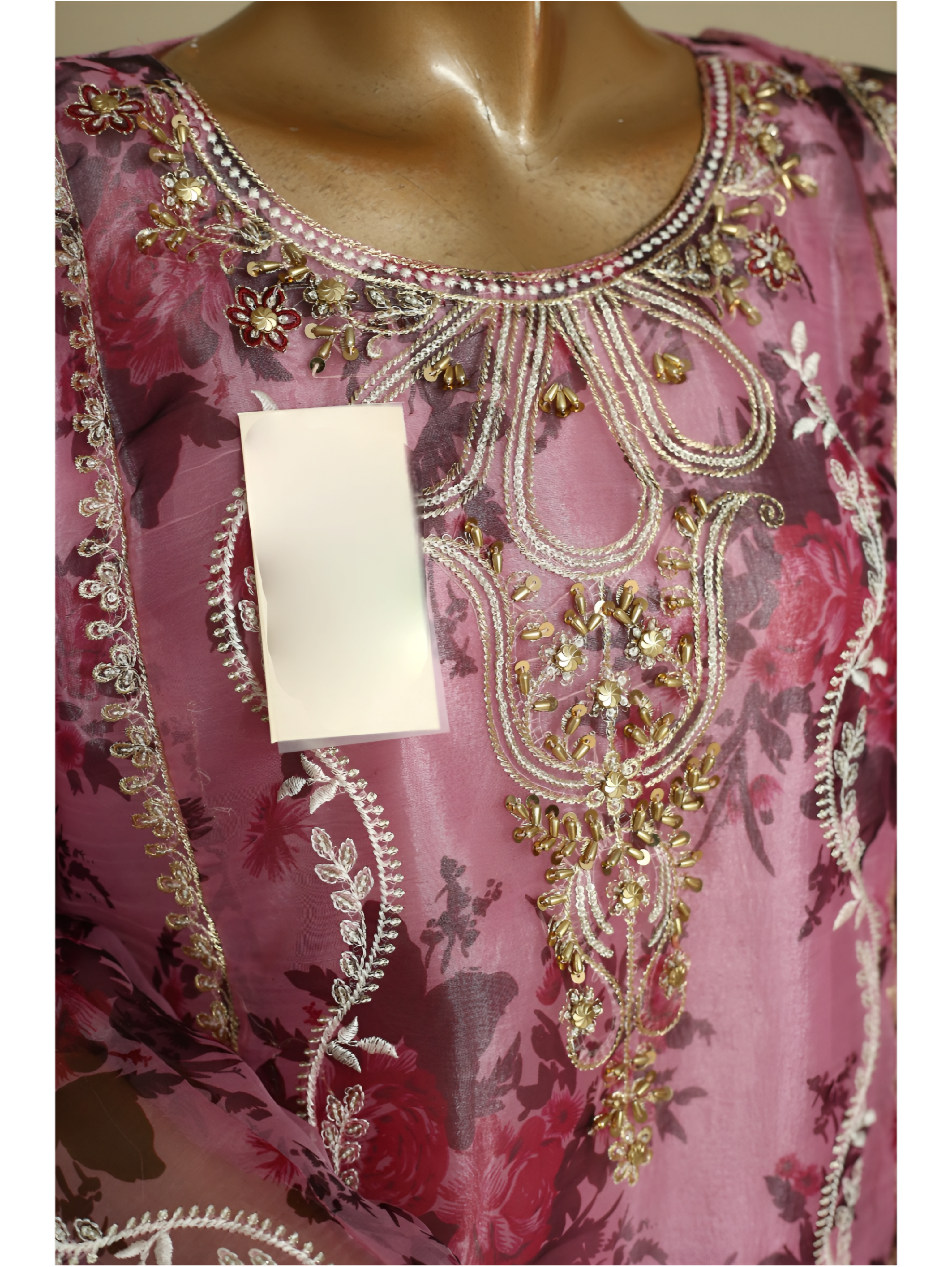 Rose Blush Embroidered Luxury Three-Piece Ensemble