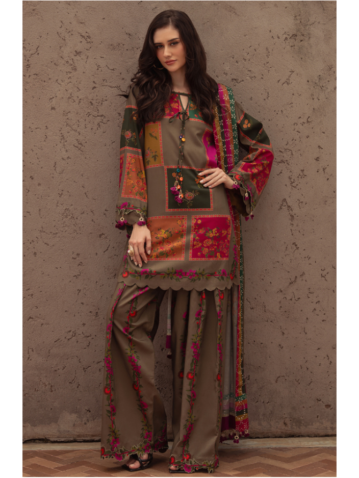 SUNDOORI  PRINTED SUIT