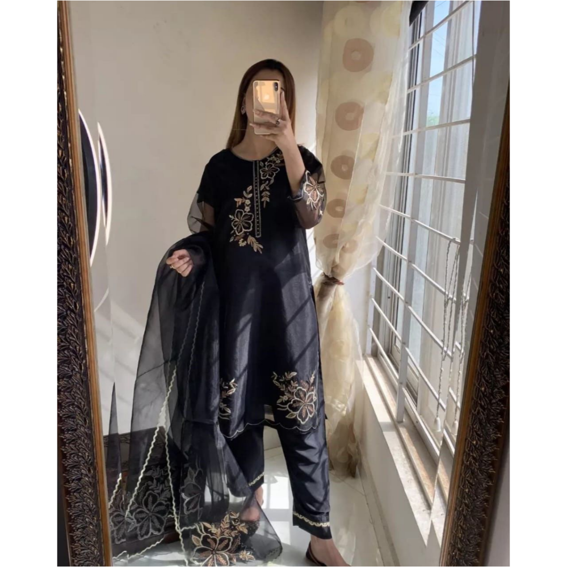 Elegant Hand Embroidery Formal 3-Piece