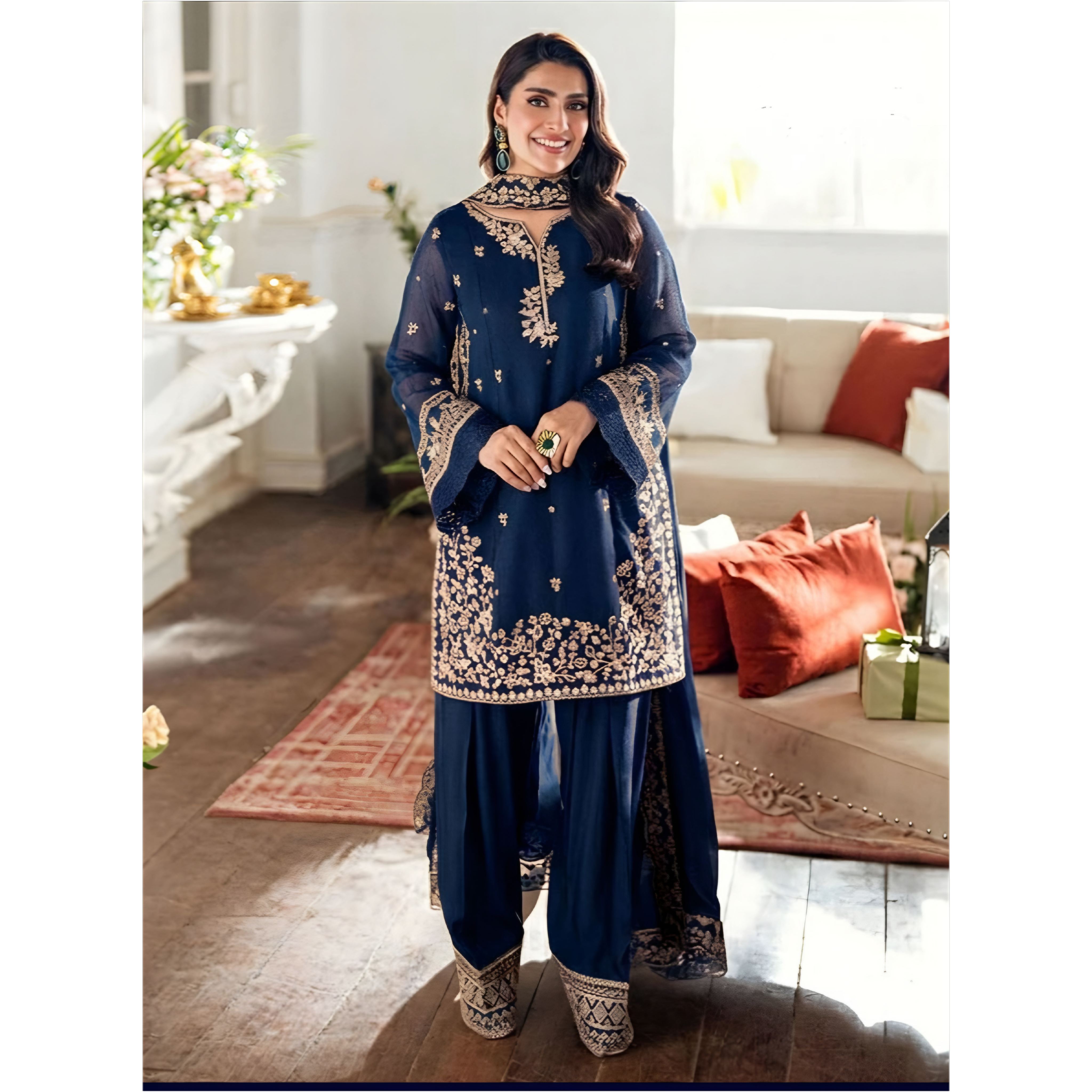 Embroidered 3PC Dress