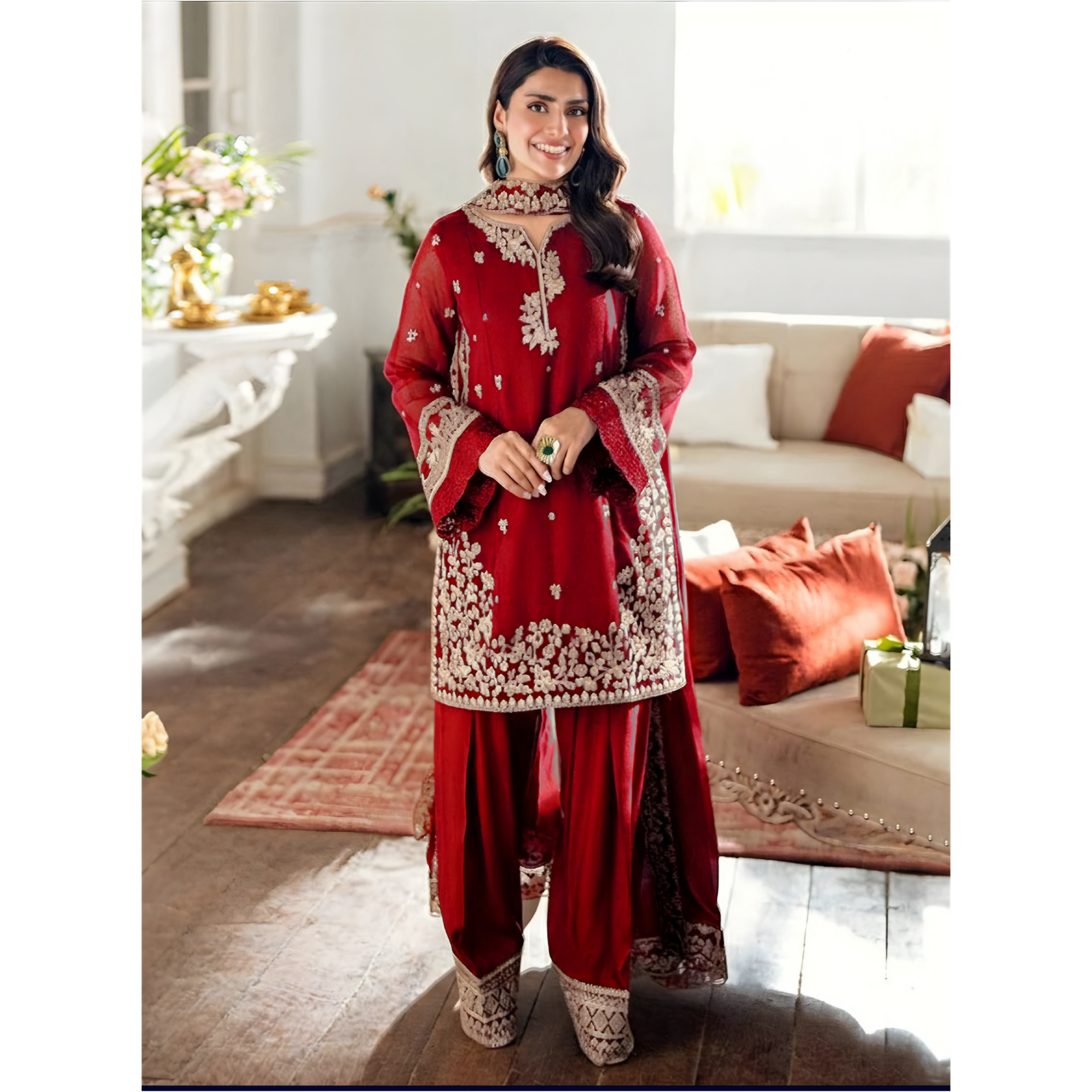 Embroidered 3PC Dress