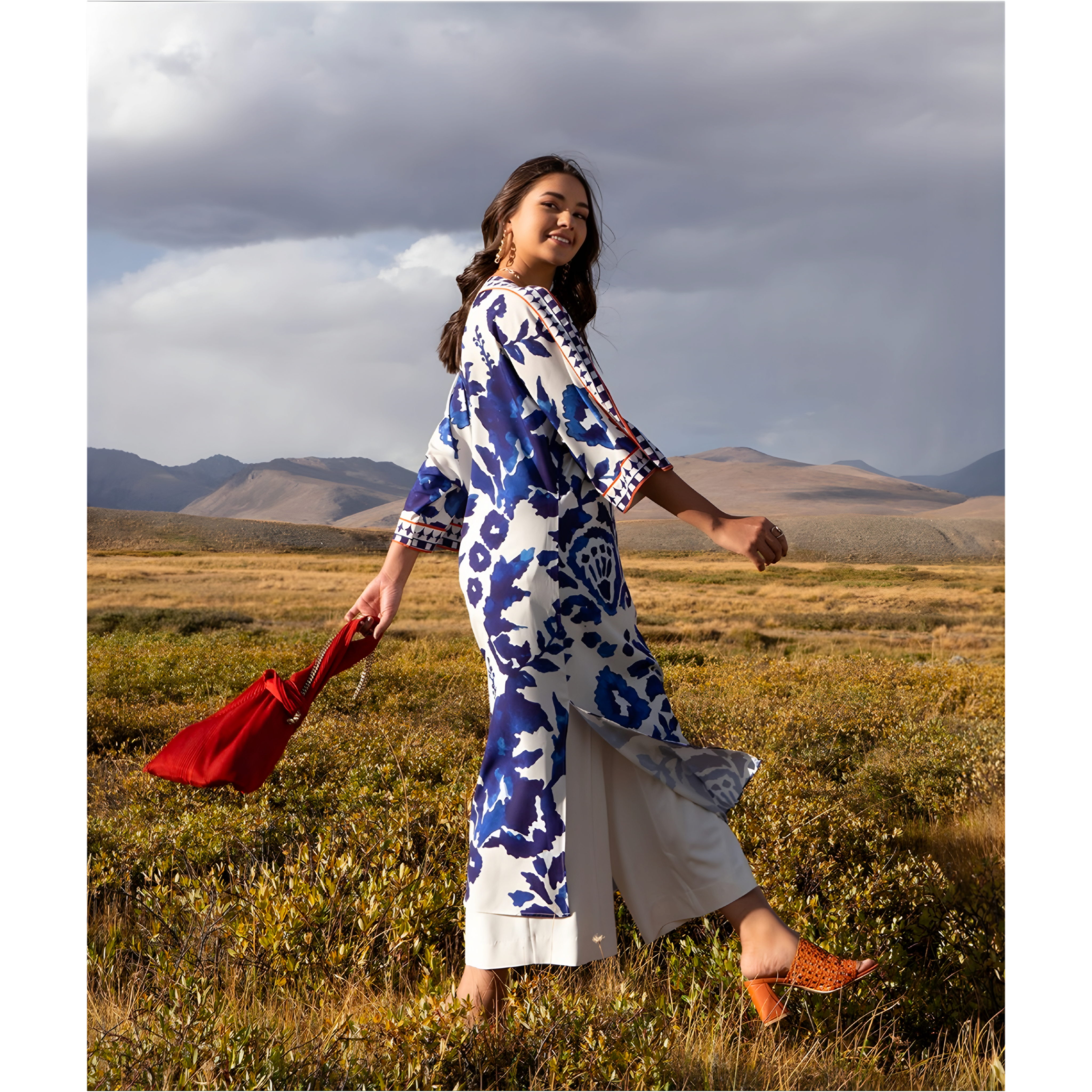 Butterfly Kaftan 2-Piece Set