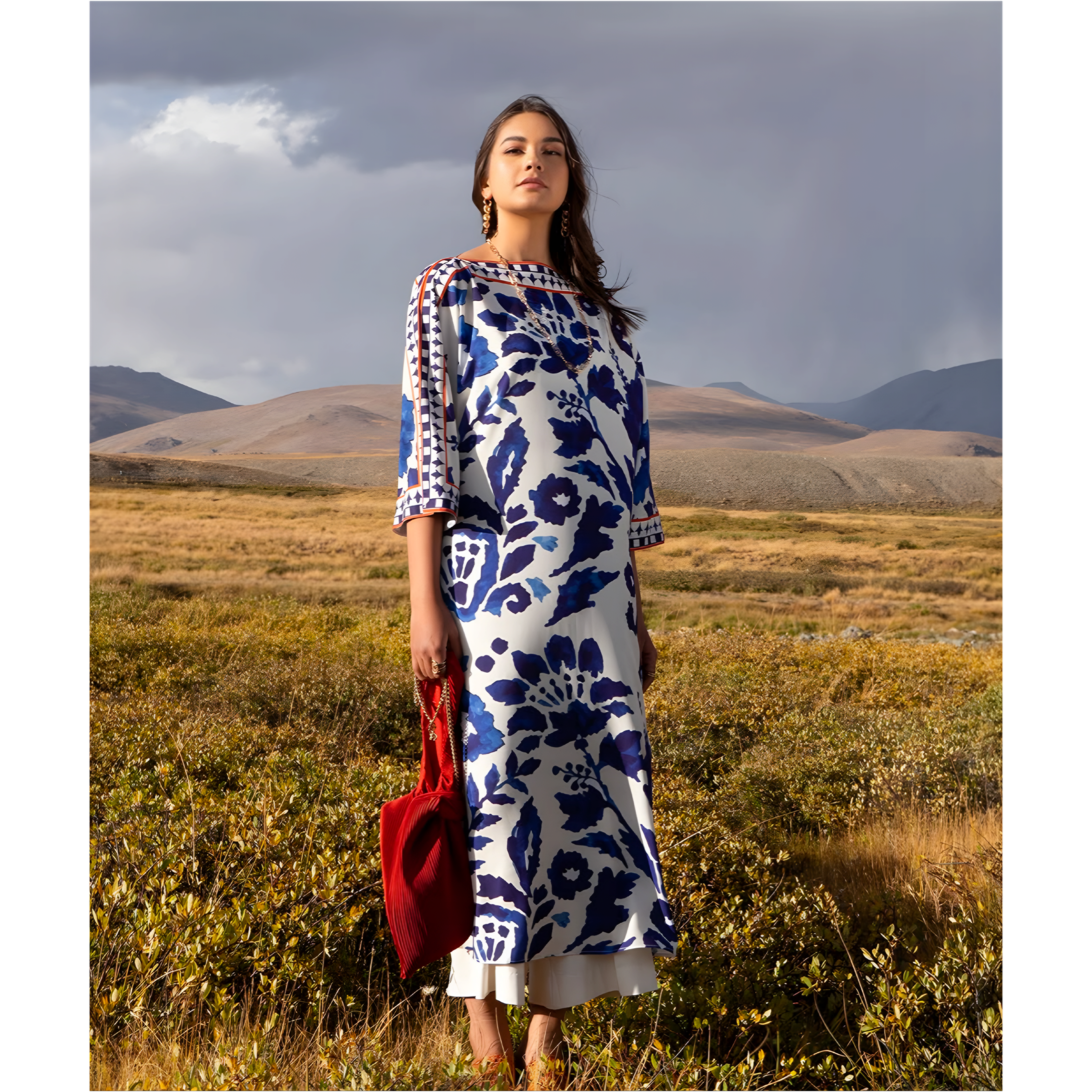 Butterfly Kaftan 2-Piece Set