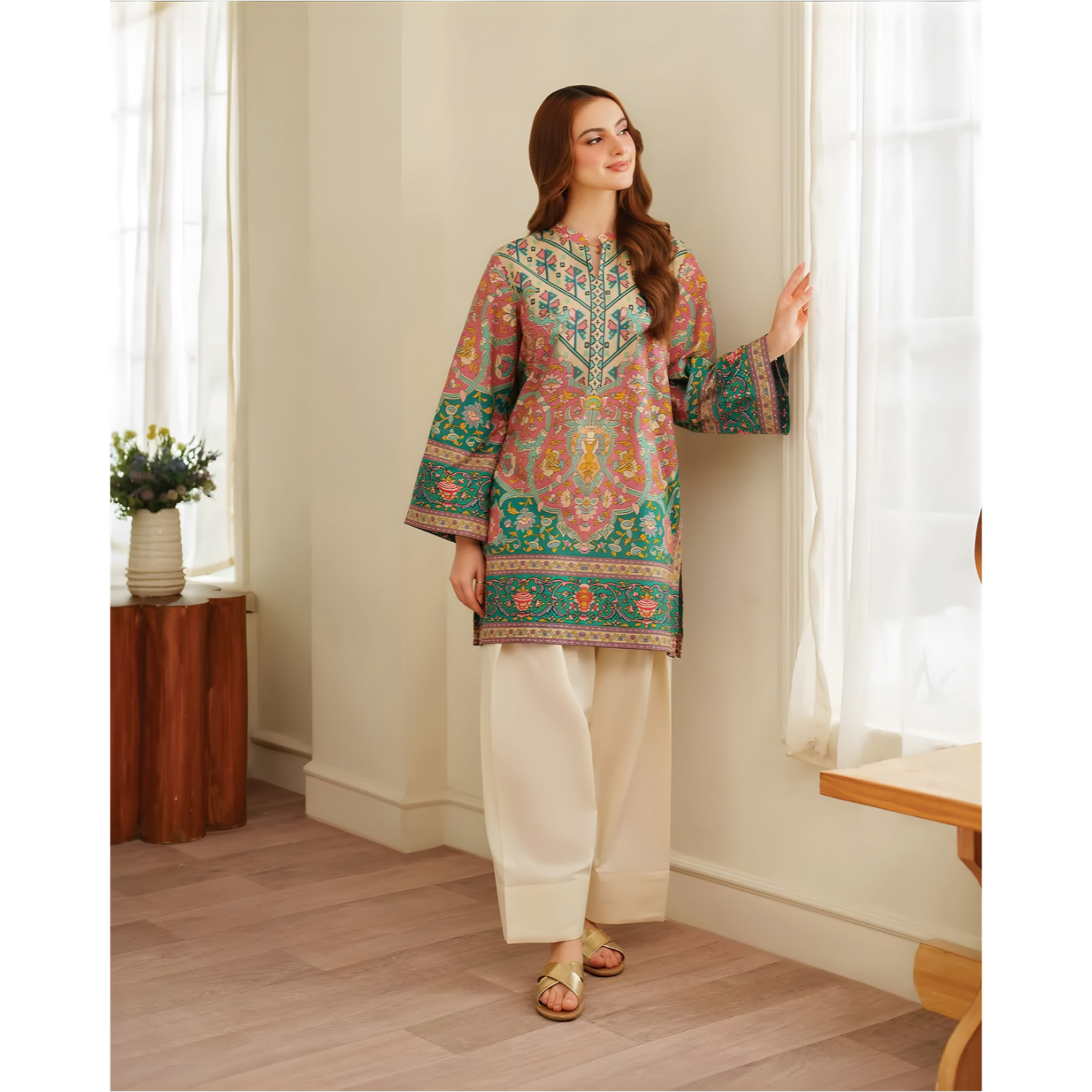 Emerald Bloom 2PC Suit