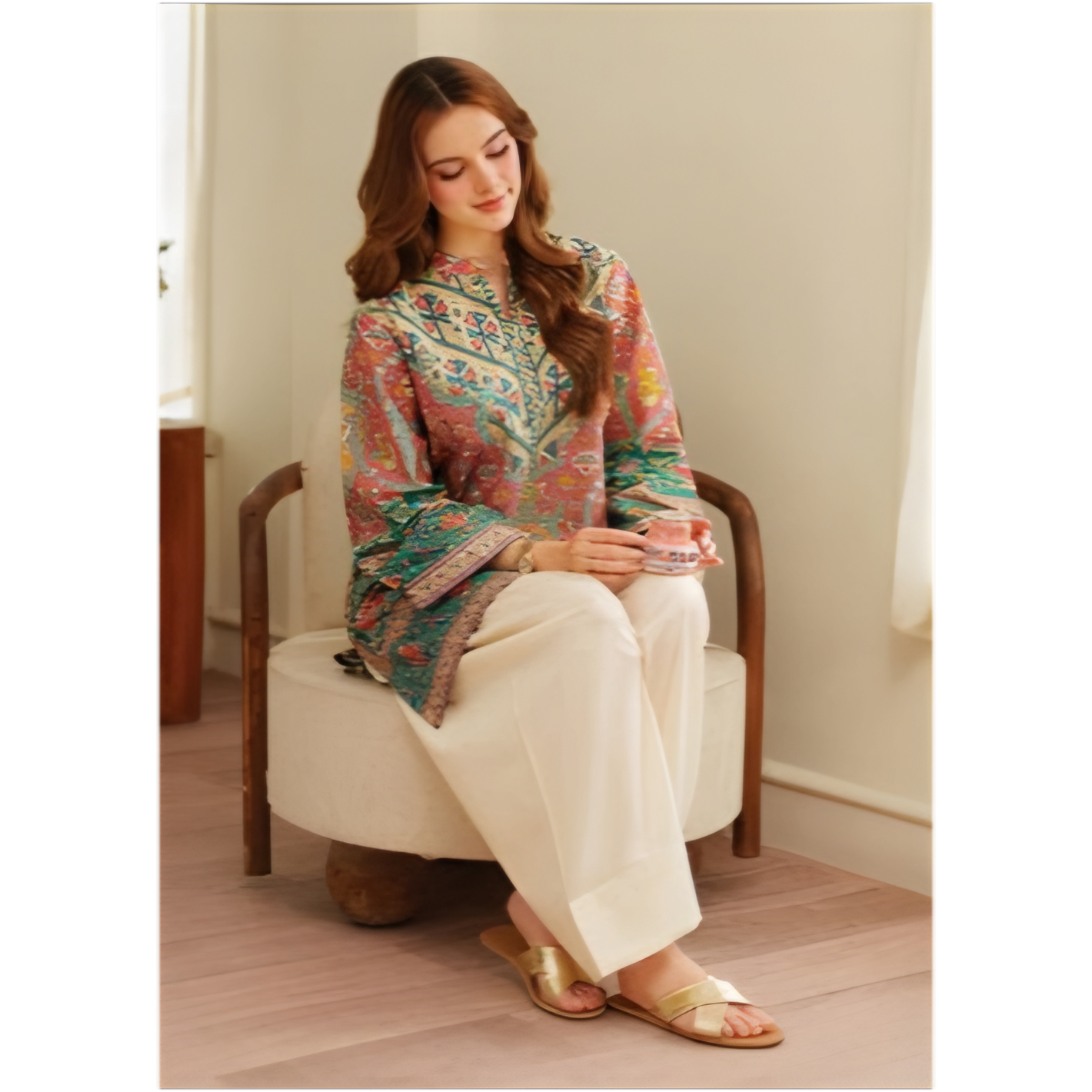 Emerald Bloom 2PC Suit