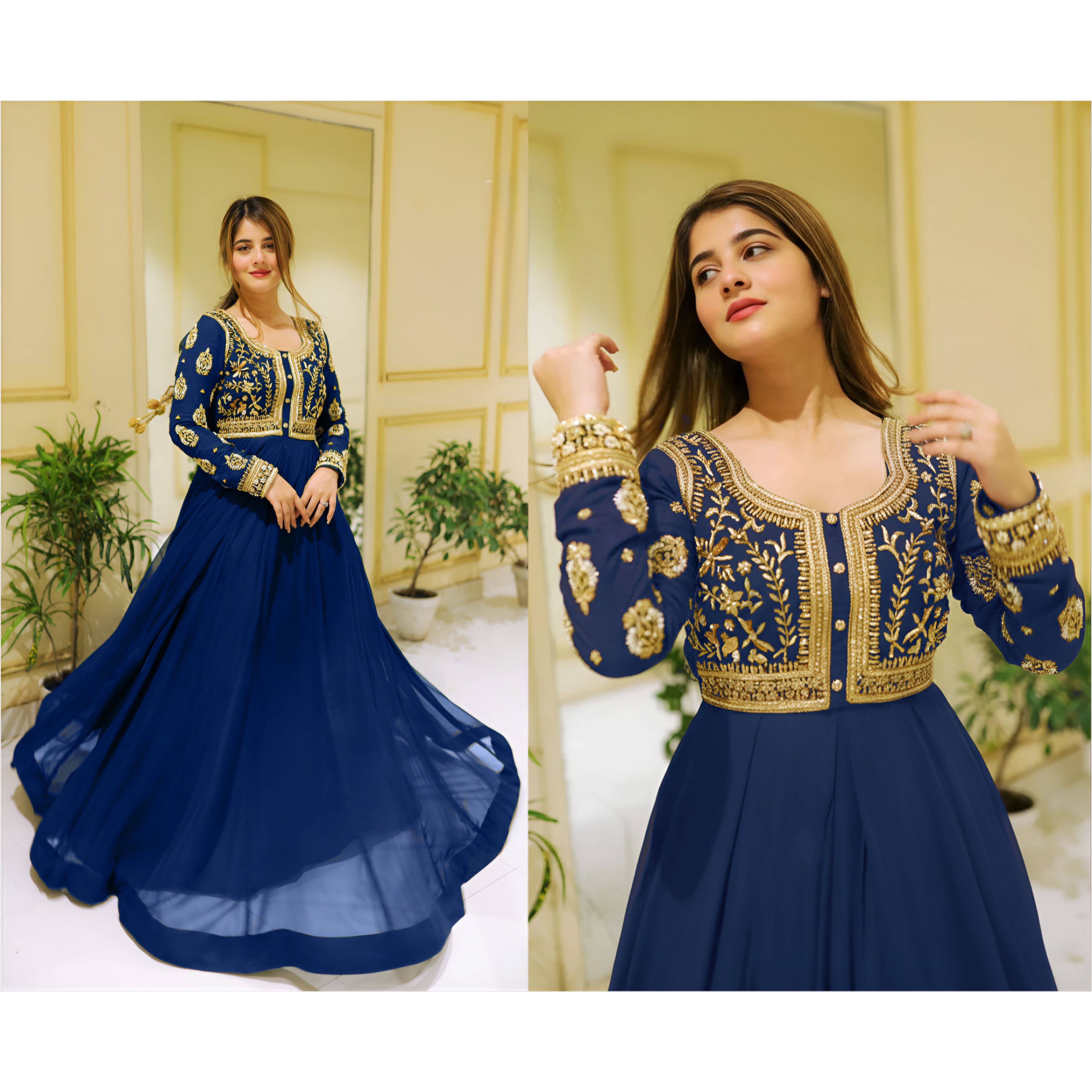 Embroidered Maxi – 2PC Set