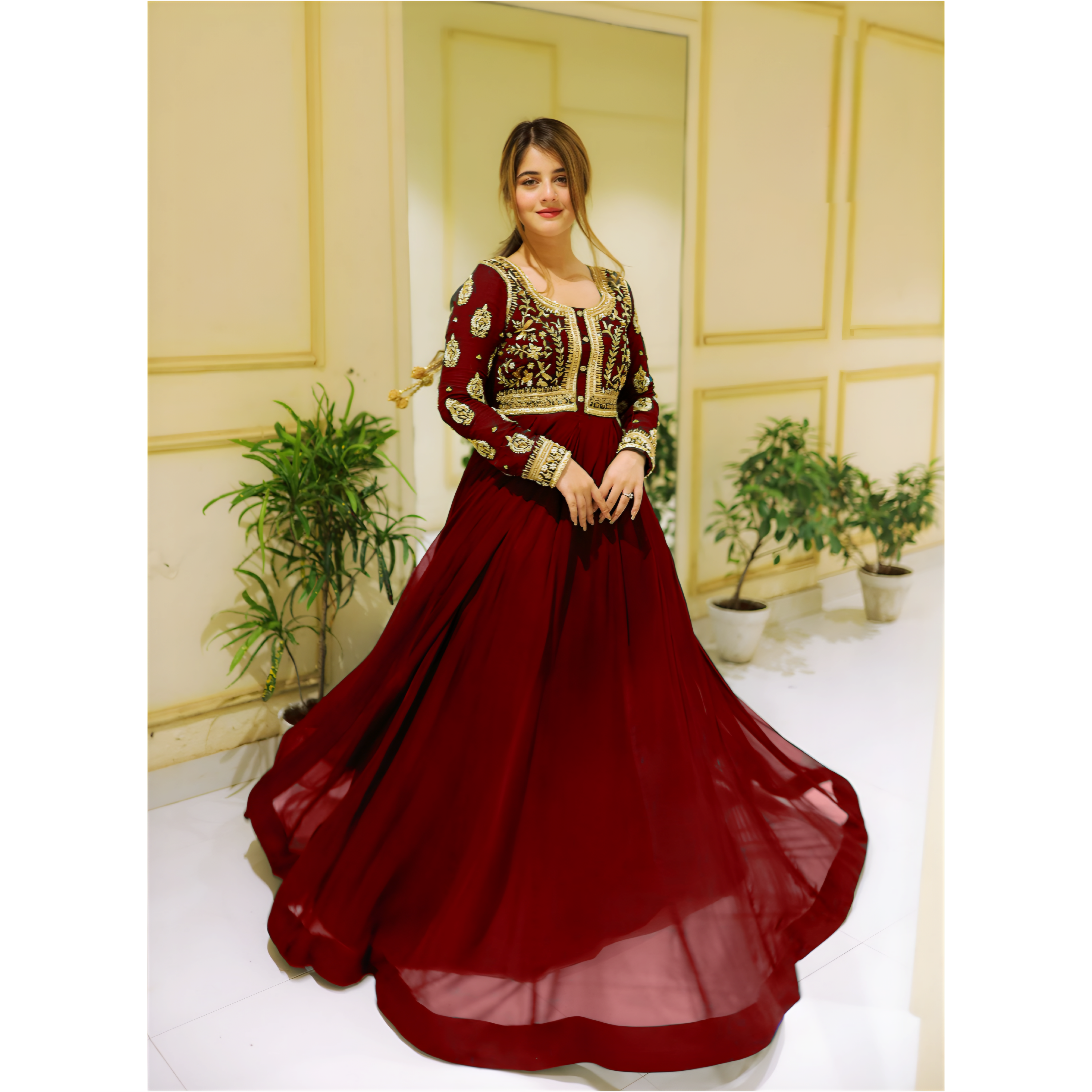 Embroidered Maxi – 2PC Set
