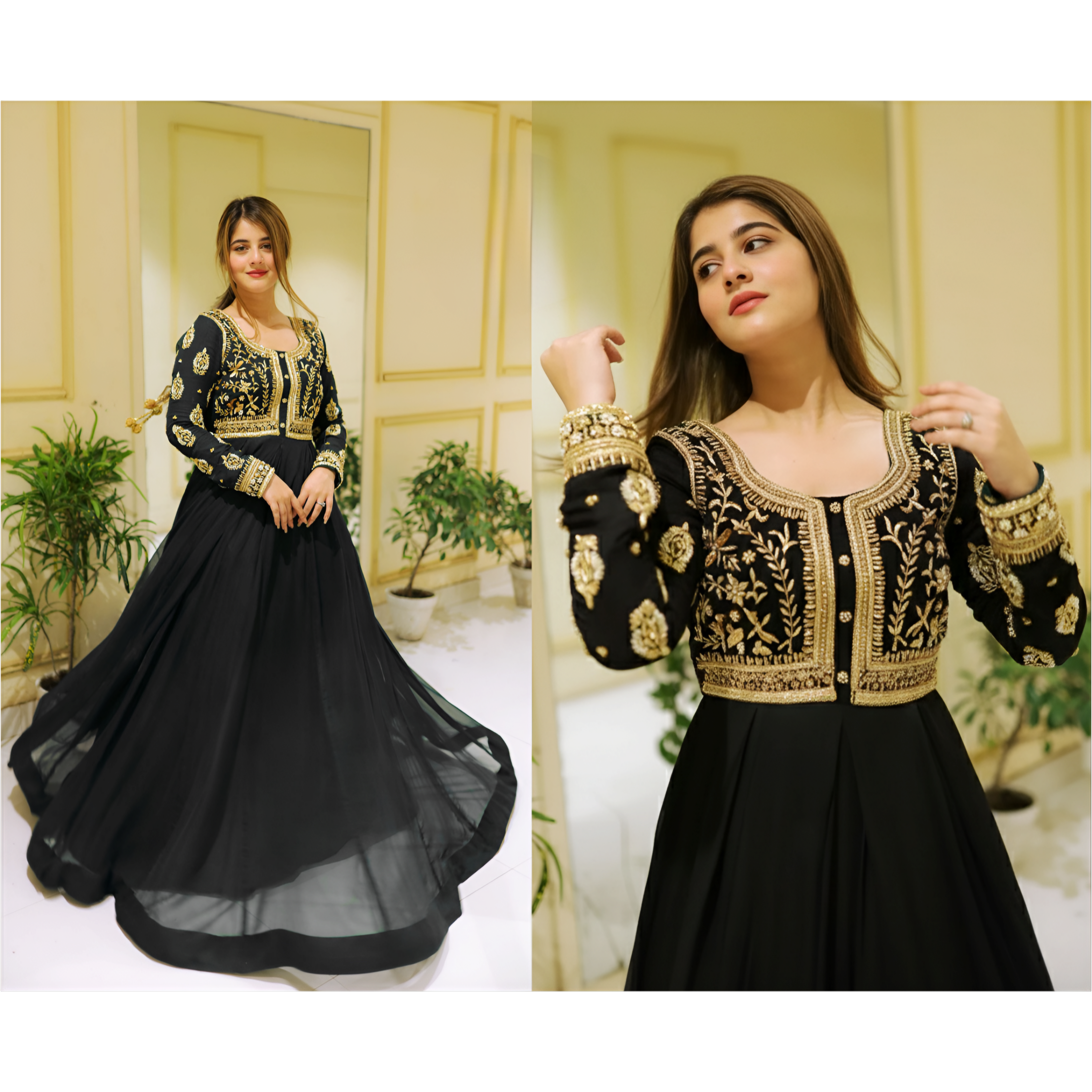 Embroidered Maxi – 2PC Set