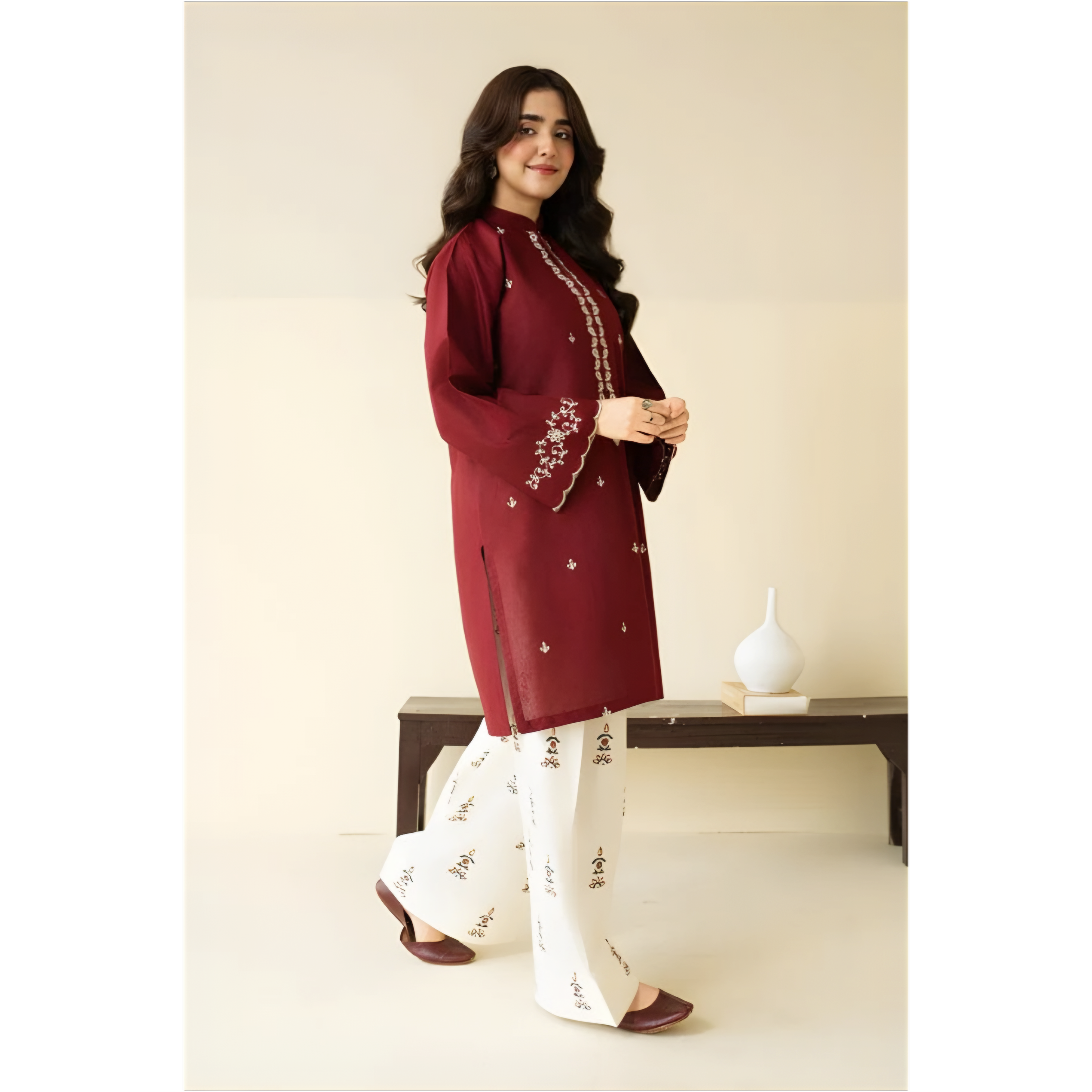 Summer Grace Embroidered Cotton Outfit