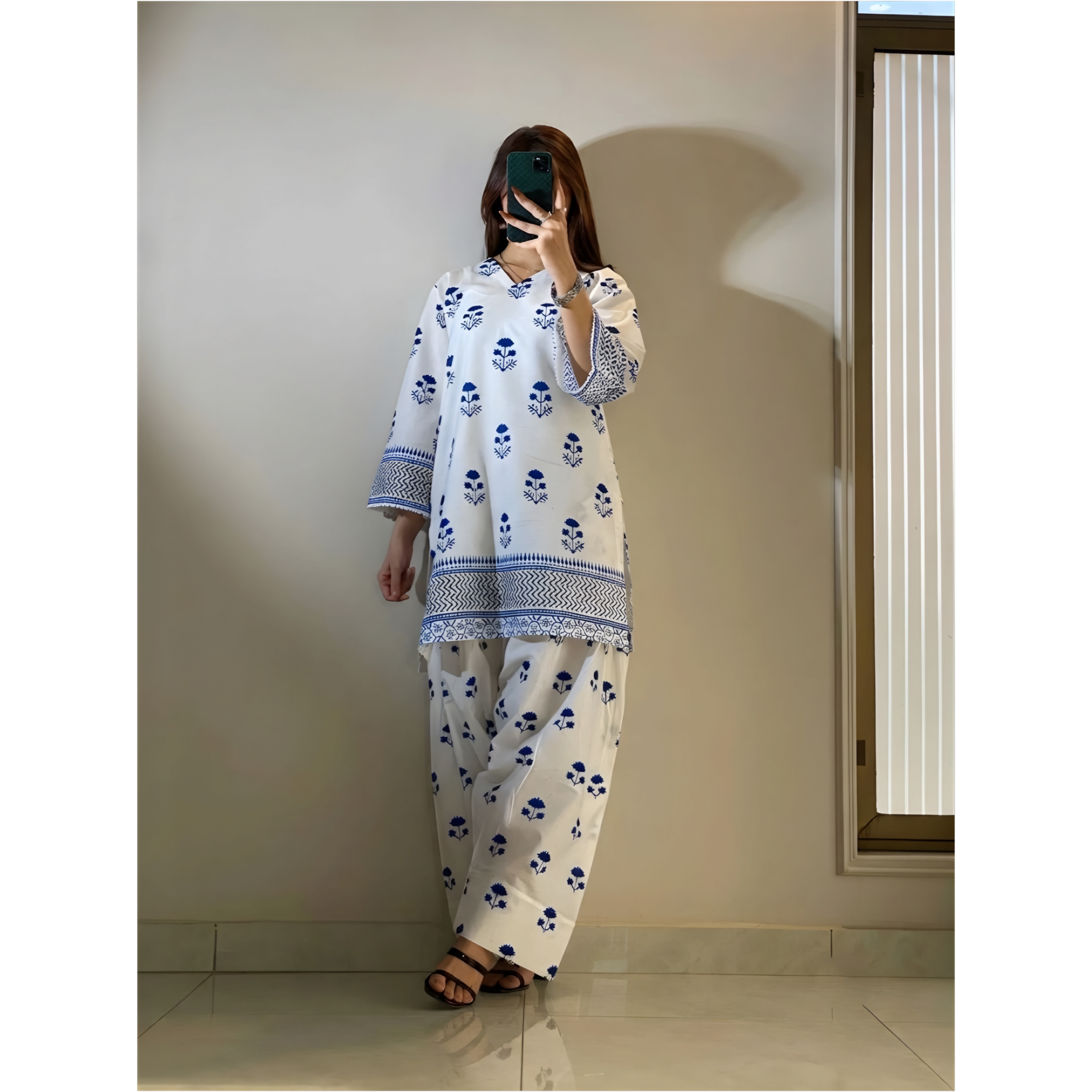Noor Printed Farshi Shalwar